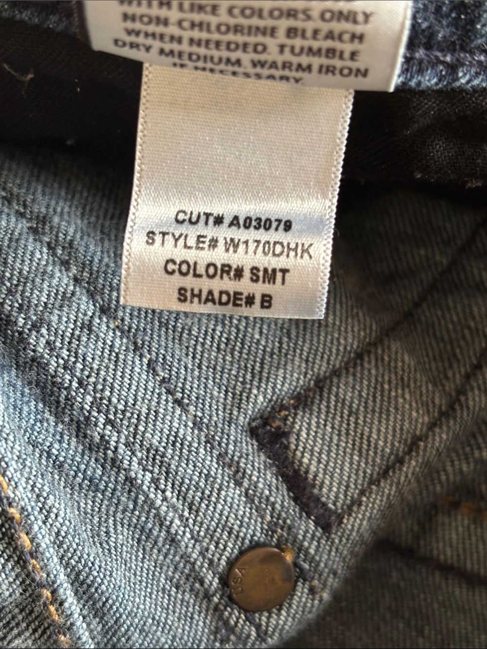 Hudson Low Rise Boot Cut Blue Jean Size 26 Style W170DHK - Picture 9 of 9